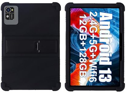 MOOPW Coque pour Xgody 10 Pouce Tablette Android 13 Silicone Antichoc Support Coque Souple Caoutchouc Protecteur Housses Etuis