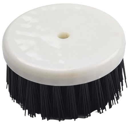 Bohrmaschinen-betriebene Bürste, 60 mm, Borstenkopf für Auto, Teppich, Sofa, Stoff, Badreinigung (schwarz, Harter Typ)