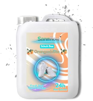 5L Schuh Deo Orangenblüte – Frischekick für Ihre Schuhe! Geruchsstopp & Schweißgeruch-Entferner für langanhaltende Frische