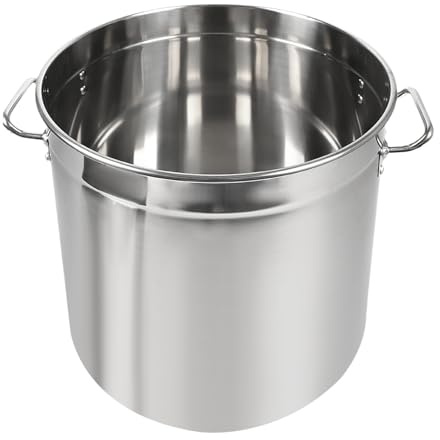 50L Suppentopf Kochtopf Groß Kapazität Gastronomie Kochtopf mit Deckel Topf Edelstahl Kochtöpfe für Gas, Induktionsherden
