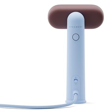Steamery Steamer da viaggio Cirrus Lite, 1200W, Potenza vapore 16g/min, Tempo di riscaldamento 18 secondi, Portatile e ripiegabile, Testa vapore girevole, Dry Steam Technology (Sky and Terra)