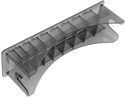 VILLCASE Rectangular Hair Clipper Case with 10 Slots, Plastic Clipper Station Tray for Guards and Limit Combs Storage, Sturdy Organizer for Barbers and Home Use