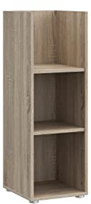 FORTE Winnie Regal mit 3 Fächer, Holzwerkstoff, Sonoma Eiche, 29,6 x 89,8 x 33,1 cm