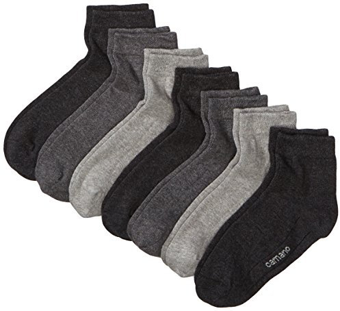 Camano Unisex 7er Pack Quarter Socken Ca-Soft aus strapazierfähigem Materialmix Strümpfe Damen & Herren , Grau (Grey Combi 49), (Herstellergröße: 39/42)