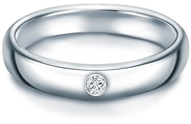 Trilani Anello a fascia da Donna in Argento Sterling