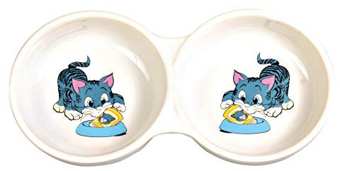 Trixie Ceramic Double Cat Bowl