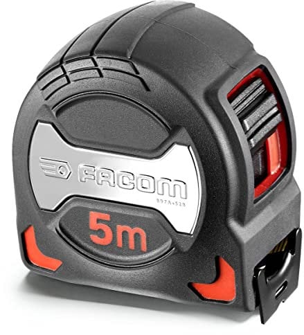 FACOM - Mètre à Ruban 5m x 28mm, avec clip ceinture, 897A.528PB