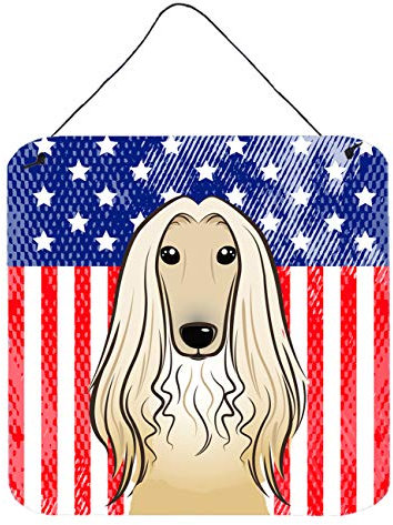 Carolines Treasures Wanddekoration mit amerikanischer Flagge und afghanischem Windhund, Mehrfarbig