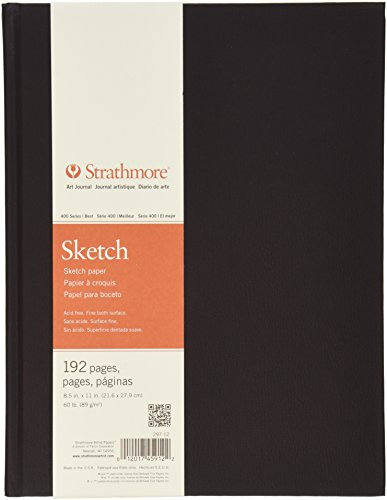 Strathmore 297-12 400 Series Hardbound Art Journal Sketch, 21,6 x 27,9 cm, 96 Blatt