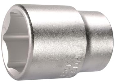 SW-Stahl 07660L-32 Steckschlüsseleinsatz 3/4 Zoll, 32 mm Sechskant | Premium Nuss aus Chrom-Vanadium-Stahl - Matt verchromter Außensechskant Steckschlüssel - Länge 56 mm - Lose verpackt