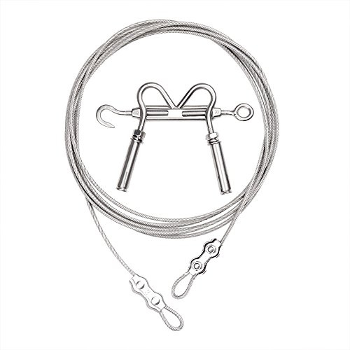 Corde à linge en acier inoxydable Usage intérieur extérieur avec câble Tendeur Système