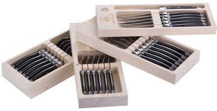 LAGUIOLE - Ménagère Laguiole 24 pcs sur plateau