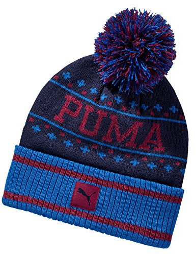 Puma Home team beanie - peacoat-puma royal, Größe:ADULT