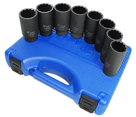 Astro Pneumatic Tool 78868 12-Point Axle Nut Socket Set (8 Piece)