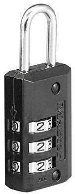 Master Lock 5,5 cm H x 13/16 W Cadenas à combinaison en acier à 3 chiffres