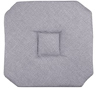 LOVELY CASA Bea Sitzkissen Italienische Polyester Grau 40 x 40 cm