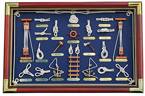 Sea-Club Knotentafel hinter Glas - perfekt für die Maritime Dekoration