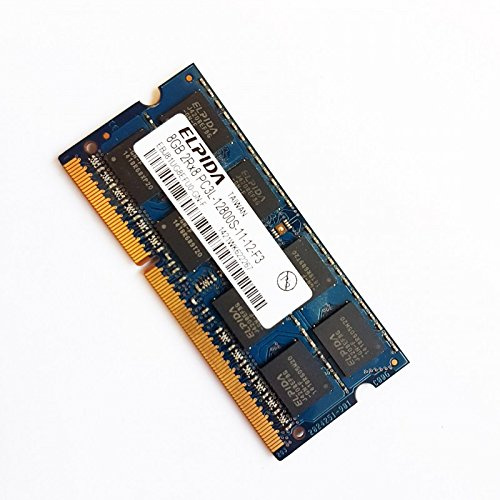 8 GB RAM PC portatile SODIMM elpida ebj81ug8efu0-gn-f PC3L-12800S 1600 MHz DDR3