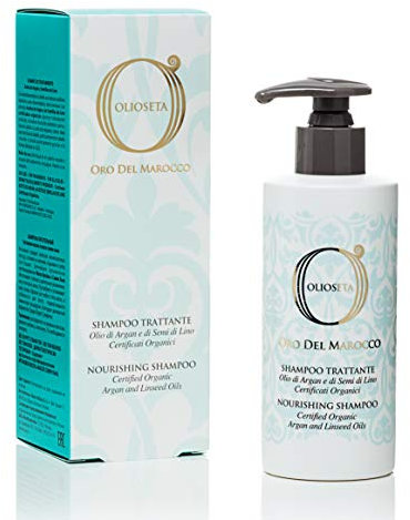 BAREX | Marokko-Gold-Behandlungs-Shampoo | Sanfte Formel für gefärbtes, trockenes und geschwollenes Haar | Feuchtigkeitsspendende und pflegende Wirkung für alle Haartypen | 250 ml