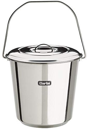 Clarke CHT848 12 Litre Stainless Steel Bucket with Lid