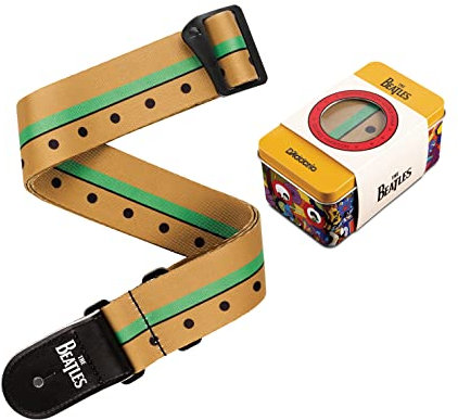 D'Addario Beatles Gitarrengurt - E-Gitarrengurt, Akustikgitarrengurt, Bassgitarrengurt - Yellow Submarine 50th Anniversary - George