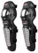 BaronHong 2 Piezas Motocicleta Ciclismo Deportes Aleación Acero Rodilleras Shin Body Armor (Negro, M)