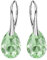 Ohrringe Silber 925 Hängend - Ohrringe Hängend mit Kristallen - Wählen Sie Schmuck für Sie - Wetten Sie Auf Silber Ohrringe Damen in Form eines Tropfes (Peridot)