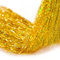 Boao 10000 Stränge Eiszapfen Lametta Weihnachtsbaum Dekorationen Schillernde Lametta Folie Fransen für Haus Feiertag Geburtstag Graduation Supplies Haar Dekor Katze (Gold)