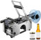 VEVOR MT-50 Halbautomatische runde Flaschenetikettiermaschine, einstellbarer Flaschenetikettierer, 50 Stück/min Etikettenapplikator für Flaschen 12-90 mm