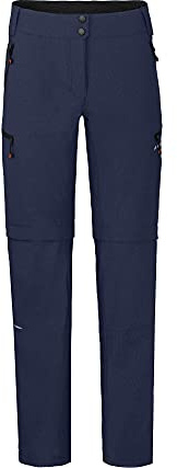 Bergson Valli Zip-Off | Damen Radhose, robust elastisch, Peacoat Blue [368], 80 - Damen