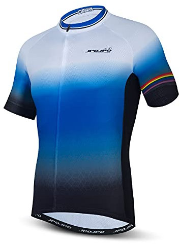 Fahrradtrikot für Herren, MTB-Trikot, Rennrad-Shirt, Sommer, kurzärmelig, Fahrradbekleidung, Cu5053, XL