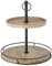BOLTZE Etagere SCANDI natur schwarz aus Holz und Metall Dekoetagere modern Holzetagere