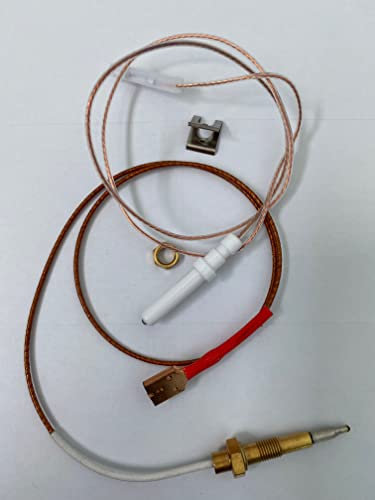 COMPATIBILI CON FRANKE ARISTON INDESIT kit termocoppia + candeletta di ricambio per BRUCIATORE doppia fiamma con ausiliare centrale CG 411 E 117