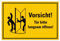 Schild Vorsicht Tür bitte langsam öffnen 20cm x 30cm hergestellt aus robustem PVC stoß und kratzfest Hinweisschild Vorsicht! Tür bitte langsam öffnen! mit UV-Schutz inkl. selbstklebender Rückseite
