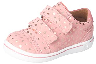 RICOSTA Mädchen Low-Top Sneaker LENIE,Kinder Lauflernschuhe,WMS:Mittel,lose Einlage,Freizeitschuhe,Turnschuhe,Laufschuhe,Strawberry (320),28 EU