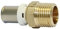 Raccord droit mâle multicouche 26/34 fixe à sertir - Ø20-1” - 30311-20-26 - Fixoconnect - Ayor