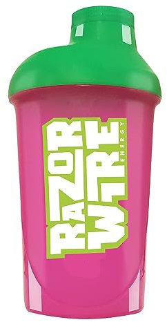 RAZOR WIRE Energy Retro Shaker Flasche, 500 ml Protein Shaker – Fusion