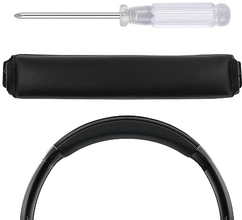 Lusgawer Replacement Protein Leather Headband Pad Compatible with Bose QuietComfort 35II, QC35 II, QC35, QC25 Headphones Headband Cushion/Replacement Pad Repair Parts