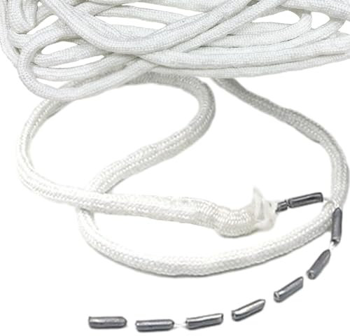 Nastro di Piombo per Tende - 5M, Heavy Lead Chain Tenda Weighter Tenda Weighter Outdoor Smooth Hanging Pieghevole Perfetto, per Tende Tende Tessuti Zanzariera