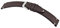 MANUFAKTURWERK Uhrenarmband Altona | Leder | für Damen und Herren | Silberne Schließe, Größe:M (Standard). 18/16 mm, Farbe:Mokka