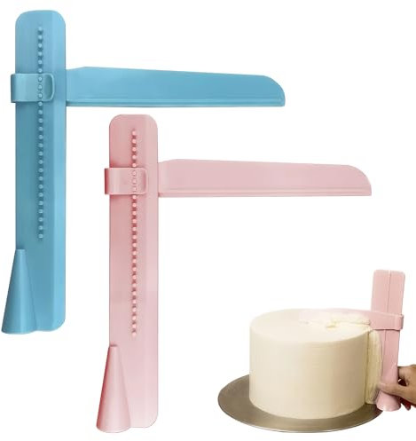 YWKJDDM Tortenspachtel, 2 Stück Tortenschaber, Cake Scraper Set, Glätter Fondant Tortenglätter Für Torten DIY Modellierwerkzeug