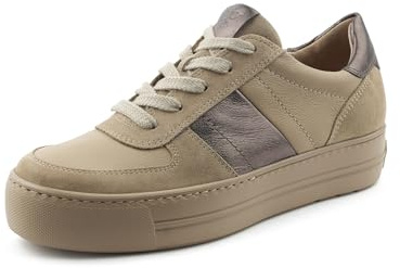 Paul Green Damen Pauls, Frauen Low-Top Sneaker,straßenschuhe,Strassenschuhe,Sportschuhe,Freizeitschuhe,Turnschuhe,Beige (Almond),41 EU / 7.5 UK