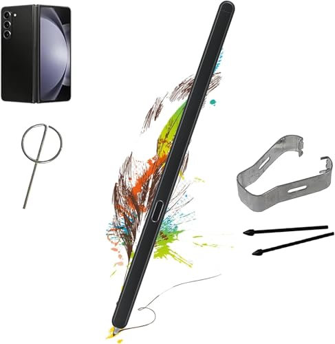 Galaxy S Pen Fold Edition Stylet pour Samsung Galaxy Z Fold 5/Fold 6 S Pen Fold Edition + 2 Embouts,Noir