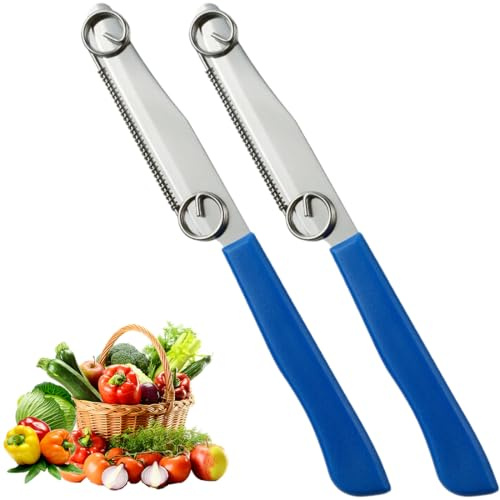 EIYVPRA 2 Stück Schnellschneidmesser, Quick Slicing Knife Für Gemüse Obst, 3 in 1 Multifunctional Veggie Peeler, Quick Slicing Cutter Fruit Slicer Und Schneidemesser, Schnell Schneide Messer Küche