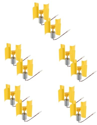 SUPVOX 10 Pcs Turbine Eoliche Generatore Eolico Portatile Generatore Di Energia a Piccoli Generatori Portatile Turbina a Verticale o In Miniatura Di