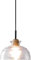 BNWRZCJXY Nordique Lampe de Plafond En Verre Transparent À Filetage Rétro de Ferme E27 Pour Îlot de Cuisine En Fer Forgé Et Verre Soufflé Lustre En Bois Rustique Nordique/B
