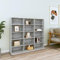 Myheimly CD-Regal DVD Bluray Medienregal Medienschrank Aufbewahrung Standregal Regalwand Bücherregal Grau Sonoma 102x23x89,5 cm Holzwerkstoff