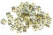 Qianly 50 D6 Würfel Aus Acryl für Rollenspiele 12mm, Sahne