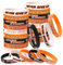 24 Pezzi Braccialetto Motivazionale in Silicone per Basket, Decorazioni per Feste di Basket per Bambini Adolescenti Feste di Basket Braccialetti per Basket per Regali Sportivi