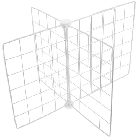 Happyyami Multifunctional Refrigerator Divider Iron Wire Organizer for Freezer Storage Partition Board with Breathable Design for Efficient Food Categorization